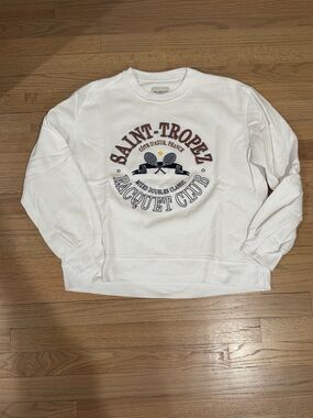 Women’s Abercrombie & Fitch Saint-Tropez Racquet Club Sweatshirt, Size Medium